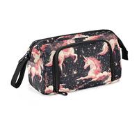 miaozhen Astuccio per matite di grande capacità sottile con slot astuccio con cerniera per ragazze scuola preppy fumetto pesca unicorni sacri nuvole funda para lapiceros