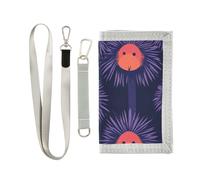miaozhen Babbuino Bardana Capodanno Decorazione trifold portafogli di carte per gli uomini per carte di credito nylon colorato piega portafogli con cordino billetera tarjetero para hombre, Babbuino