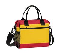 miaozhen Bandiera Spagna Borsa Pranzo Teen con Tracolla Minimalista Lunch Tote per le Donne per la Scuola lunchera para almuerzo
