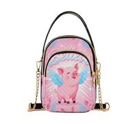 miaozhen Believe Flying Pig con ali alla moda piccola borsa a tracolla con multi tasche borse a mano per le donne regali di compleanno per le donne bolso cruzado para mujer