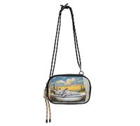 miaozhen Bellezza Rinoceronte Retro Vasca Da Bagno Piccola Crossbody Bag Uomini Bellezza con Cinghia Regolabile Borse Fai una passeggiata bolsa de mano para mujer elegante