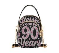 miaozhen Blessed by God for 90th Birthday borsa a tracolla in pelle alla moda con multi tasche borse per viaggiare bolso cruzado para mujer