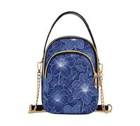 miaozhen Blu Navy Floreale Estetica borse alla moda per le donne crossbody con multi tasche borsa per l'esecuzione bolso cruzado para mujer