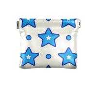 miaozhen Blu Stelle Dot Blu Luce Delle Donne In Pelle Borse Della Moneta Sacchetti Portatile di Carta Chiave Organizzatori per Gli Uomini Donne Viaggio monedero para carro, stelle blu puntino luce