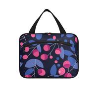 miaozhen Bold Line Berry Navy Magenta appeso kit da viaggio con gancio, designer Essentials per papà porta cosmeticos mujer para cartera L, bold line Berry Navy magenta, moderno