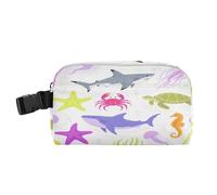 miaozhen Borsa a tenuta stagna portatile Lunch Box Bambini Mantiene il cibo caldo Grande Capacità Tote Bag per la scuola e i viaggi Colore brillante Animale subacqueo Balena Medusa bolso para Pranzo