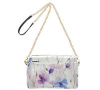 miaozhen Borsa a tracolla Piccole Borse Per Le Donne In Pelle Vegana Irlanda Del Nord Fiore di Lino Bellezza Estate Delle Donne Della Borsa Con Zip Borsa