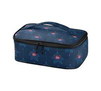 miaozhen Borsa da pranzo per gli uomini Flor De Mayo Midnight Blue piccole borse termiche isolate