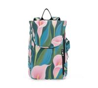miaozhen Borsa da tennis da donna e uomo, carina, robusta, blu pesca con calle, contiene 2 racchette per tennis, badminton, pickleball para pala de