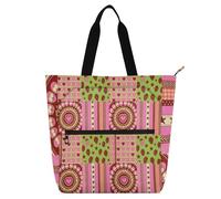 miaozhen Borsa decorativa per libri per bambini ragazzi ragazze estetica Y2k vintage nostalgia 600D tessuto Oxford borse a tracolla con tasche con cerniera per la scuola shopping drogheria