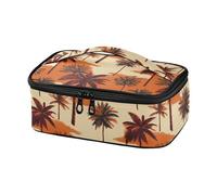 miaozhen Borsa isolata piccola palma ossidiana arancione e marrone bolsa termica per il pranzo