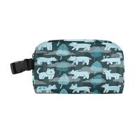 miaozhen Borsa morbida portatile impermeabile isolata Lunch Box per le donne con fibbia borse isolate per la scuola e viaggi animali della giungla verde bolso de Lunch para Hombre