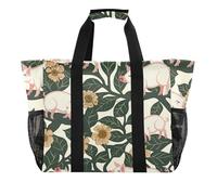 miaozhen Borsa multiuso per baule William Morris Pig ciano pesca pieghevole tela resistente all'acqua