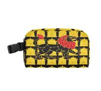 miaozhen Borsa per il pranzo a mani libere da uomo con fibbia isolata Tote Bag per lavoro e scuola Leo Lion giallo nero bulto para lonchera