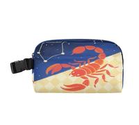 miaozhen Borsa per il pranzo da uomo a prova di perdite per ragazzo scatola per il pranzo mantiene il cibo caldo più fresco borsa tote per scuola, lavoro, all'aperto scorpioni stelle blu rosso bolso
