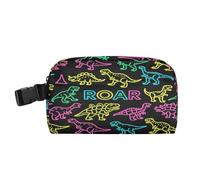 miaozhen Borsa per il pranzo per adulti, a prova di perdite, per ragazze adolescenti, mantiene il cibo caldo, borsa termica per il pranzo, per scuola, università, ruggente, dinosauro, giallo, verde