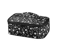 miaozhen Borsa per il pranzo per bambini in stile gotico con fiore bianco paisley in paradiso