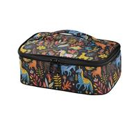 miaozhen Borsa per il pranzo per gli uomini Carino Doodle Disegni Unicorni Design Lunch Boxes per le Donne Ufficio lonchera para Hombre