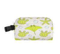 miaozhen Borsa per il pranzo per ragazzi e uomini, pratica ed espandibile, mantiene il cibo caldo, riutilizzabile, borsa tote per asilo, cactus, stella marina, bolla, verde fluorescente per il pranzo