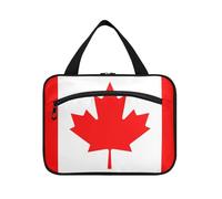 miaozhen Borsa per il trucco appesa con il gancio, design essenziale per i viaggiatori bolso de para mujer L, Bandiera del Canada, moderno
