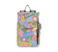 miaozhen Borsa sportiva da tennis per le donne grande stoccaggioColorato Cartoon Life Modern 3 racchette Badminton Borsa a tracolla per donne, uomini, adolescenti raquetas Denis para principiantes