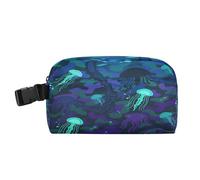 miaozhen Borsa termica compatta per il pranzo da uomo con fibbia borsa termica per il pranzo per lavoro ufficio sottomarino mimetico nero blu meduse lunch box para Hombres