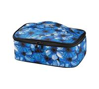 miaozhen Borsa termica per il pranzo per gli uomini elegante vivace fiori blu nero ragazzi Lunch Box riutilizzabile Bolsa de lonchera para nina