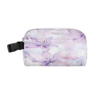 miaozhen Borsa termica termica resistente all'acqua Lunch Box Bambini mantiene il cibo caldo pranzo più fresco per la scuola/picnic acquerello fiori di giglio viola chiaro Bolsa termica para comida