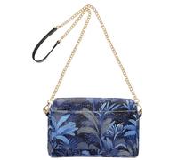 miaozhen Borse a tracolla per le donne in pelle vegana blu mistero foglia borse da donna borsa a tracolla impermeabile per donna