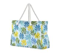 miaozhen Borse da lavoro grandi a prova di sabbia per le donne da viaggio con cerniera Gloriosa Superba Cyan Baby Blue borse da lavoro per le donne con portabicchieri sul lato