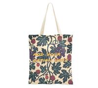 miaozhen borse della spesa su ordinazione della tela per la spesa arte uva viola verde scuro personalizzabile Bulk Canvas Tote Bags per il collega