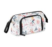 miaozhen Borse di matita di grande capacità astuccio multifunzionale per la scuola per ragazzi adolescenti scuola must have ciclo di Parigi Semplice Doodle cartucheras escolares para lapices