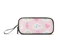 miaozhen Borse di Matita di Nylon Per Le Ragazze Teen Luce Pesca Nuvole di Colore Grande Capacità Grande Cerniera Cassa di Matita Scuola Cancelleria per il College Teen Boys estuche para