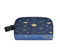miaozhen Borse per il pranzo isolate a tenuta stagna donne Lunch Box con fibbia isolata borsa termica per spiaggia viaggio nero cielo stellato bolsas termicas para comida