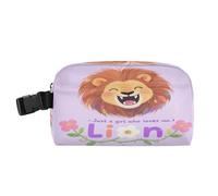 miaozhen Borse per il pranzo per bambini a mani libere Lunch Box Ragazzi con fibbia Grande Capacità Tote Bag per Picnic Escursionismo Campeggio Just A Girl Who Loves Lion lonchera termica para Frio y