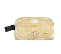 miaozhen Borse per il pranzo resistente all'acqua Cooler Lunch Box mantiene il cibo caldo borsa per asilo carino animale leone giraffa nuvola giallo bianco bulto para lonchera