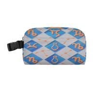 miaozhen Borse termiche Resistente all'acqua Lunch Box per Ragazza Mantiene il cibo caldo isolato Contenitore per il pranzo per la scuola e il viaggio costellazione vetro pittura stile arancione bolso
