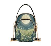 miaozhen Bunny Moon Rabbit Night Sky Safaris marsupio alla moda per le donne crossbody con multi tasche borsa a mano per le madri bolso cruzado para mujer