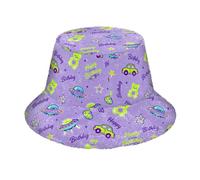 miaozhen Buon Compleanno Lavanda Auto Orso Fuzzy Womens Bucket Hat Faux Fur Cappelli per Donne e Uomini Caldo Pescatore per Feste Feste gorros para el invierno de Hombre