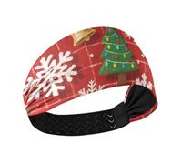 miaozhen Buon Natale Bianco Fiocco di Neve Cappello di Natale Raffreddamento moda fasce per le donne Elastiche fasce per il sudore per il lavaggio del viso Ciclismo Atletica Sport Ciclismo bandas para