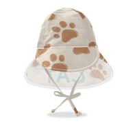 miaozhen Cappello da sole per bambino, ragazzo, ragazza, cappello alla pescatora per ragazze I Love Cats zampa, cachi, UPF 50+, cappello da nuoto da viaggio a tesa larga