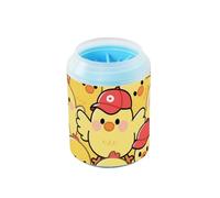 miaozhen Cartoon Carino Pollo Giallo Portatile Pet Foot Rondella con Morbido Silicone Spazzola Animali Domestici Grooming Forniture per cani di piccola taglia Media Grande Razza, Gatti lavadora de
