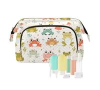 miaozhen Cartoon Cute Frog Makeup Organizer Bag Essentials Borse Cosmetiche Per La Borsa per i casi di Carta Soldi Organizzatori maquillaje
