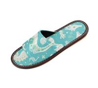 miaozhen Cavalluccio marino verde menta pantofole per donne uomini indoor estate morbida personalizzazione Slides sandali piscina scivolo per piscina, hotel, viaggi chanclas para hombres, Cavalluccio