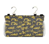 miaozhen Cestino da appendere al comodino del letto del dormitorio universitario del letto del dormitorio del fumetto grigio scuro e giallo per letti a castello d'ospedale camere dormitorio sponde del