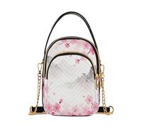 miaozhen Cherry Flower Tree Japanese Pink Flower trendy piccole borse a tracolla con multi tasche borse da donna per le signore bolso cruzado para mujer