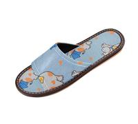 miaozhen Ciabatte da bagno con ippopotamo divertenti a forma di cuore volante arancione blu pantofole da doccia per interni ed esterni riutilizzabili carino personalizzada para sandali antiscivolo per