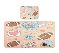 miaozhen Coprimaterasso rinfrescante per culla da 71,1 x 132,1 cm, riutilizzabile con palla da rugby a forma di cuore rosa Just Play per adulti per bambini, adulti