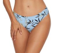 miaozhen Costume da bagno da donna Matissetyle bambù blu oro e nero taglio alto copertura completa impermeabile balneazione, Style Bamboos Baby Blue Oro e Nero, XL plus