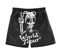 miaozhen Costume da bagno per ragazzo, con simbolo della pace, teschio, abbigliamento da spiaggia, per ragazzi e adolescenti, leggero (luckyword), Teschio segno di pace, 3 anni